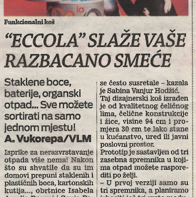 Eccola, Večernji list, studeni 2013.